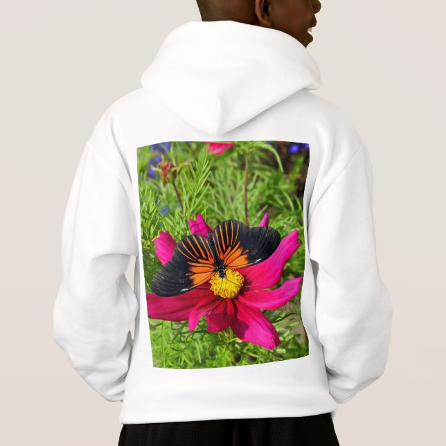 flor de aster mexicano con una Doris Longwing (Reverso)