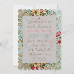 Flor de Bloom - Invitaciones / RSVP / Cumpleaños
