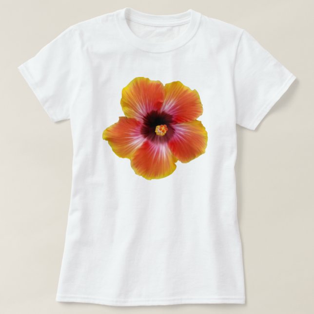 Flor de camisetas de las mujeres (Diseño del anverso)