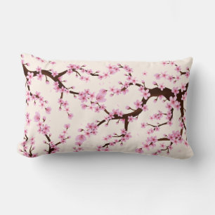 flor de cerezo almohada de lanzamiento floral