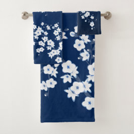 Flor de Cerezo Azul Marino