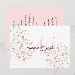 Flor de Cerezo Elegante, Invitación de Boda