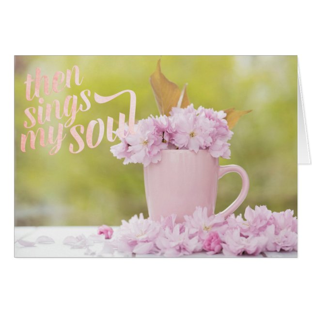 Flor de cerezo Flor Stilllife Spring Textos (Anverso (Horizontal))