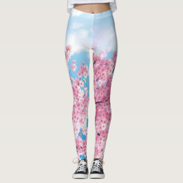 Flor de cerezo japonesa Leggings