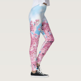 Flor de cerezo japonesa Leggings