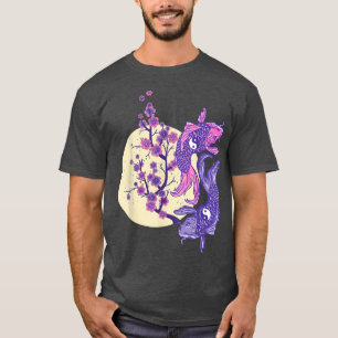 Flor de cerezo Sakura con camiseta kois