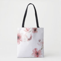 Flor de cerezo simple pero elegante| Bolsa Tote