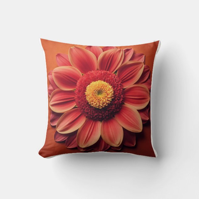 Flor de Cojín decorativo impresa (Anverso)