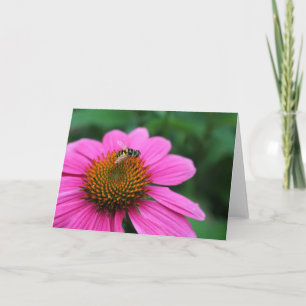 Flor de conferencia con tarjeta de felicitación de