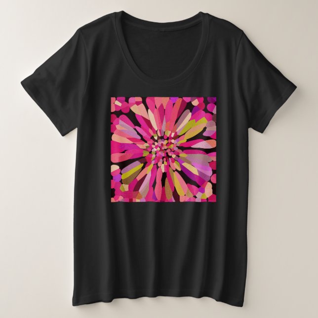 Flor de confetán rosa (Anverso del diseño)