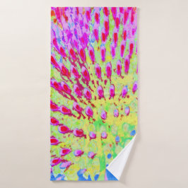 Flor de cono abstracto de arcoíris multicolor
