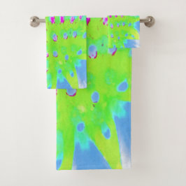 Flor de cono lima verde y púrpura