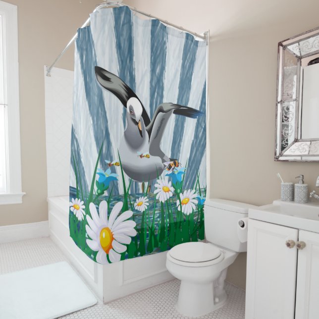 Flor de cortina de ducha (In situ)