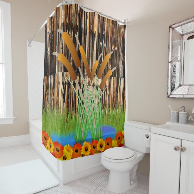 Flor de cortina de ducha (In situ)