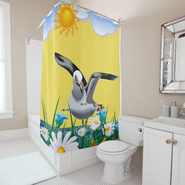 Flor de cortina de ducha (In situ)