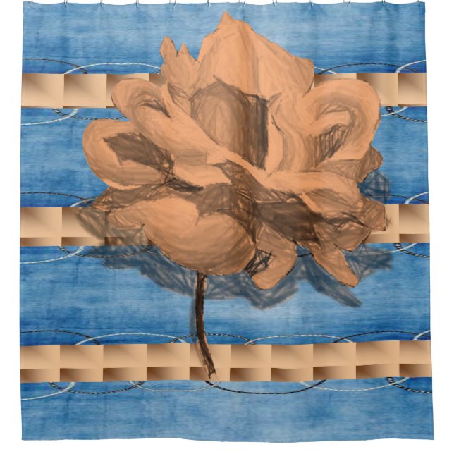 Flor de cortina de ducha (Anverso)