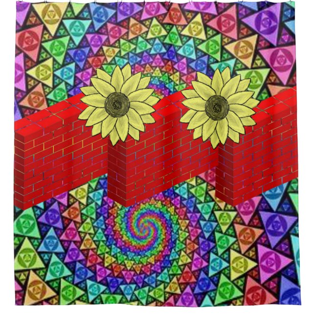 Flor de cortina de ducha (Anverso)