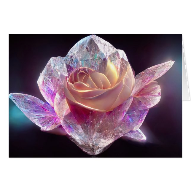 Flor de cristal rosa (Anverso (Horizontal))
