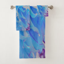 Flor de Dalia Decorativa Azul Elegante