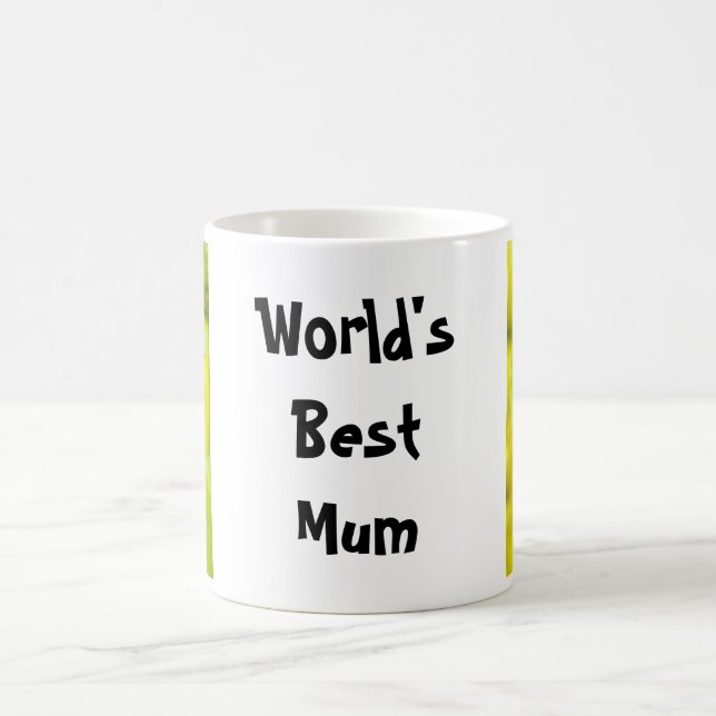 Flor de Dalia Verde ... Taza de café té inglés (Centro)