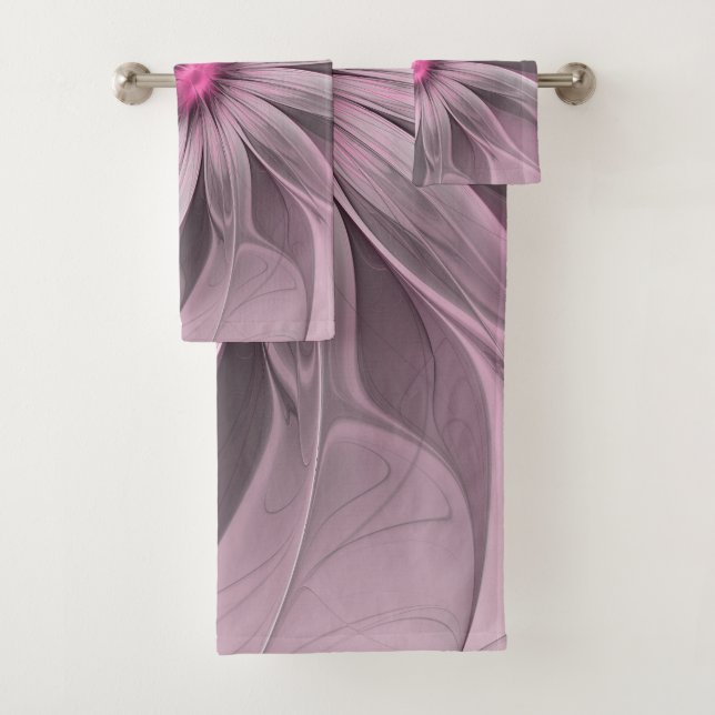 Flor de fantasía Abstracto Plum Floral Fractal Art (In situ)