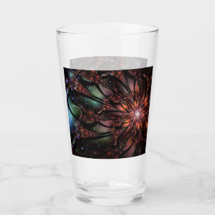 Flor de fantasía fractal suave y delicada