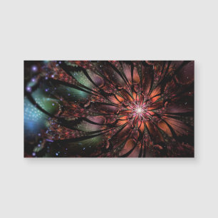 Flor de fantasía fractal suave y delicada