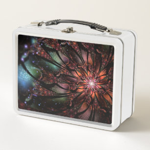 Flor de fantasía fractal suave y delicada