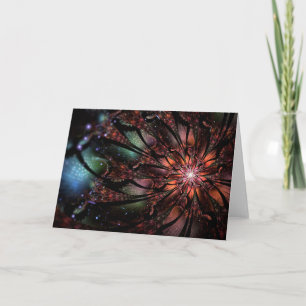 Flor de fantasía fractal suave y delicada