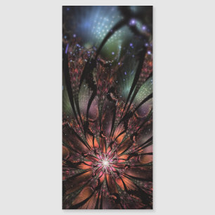Flor de fantasía fractal suave y delicada