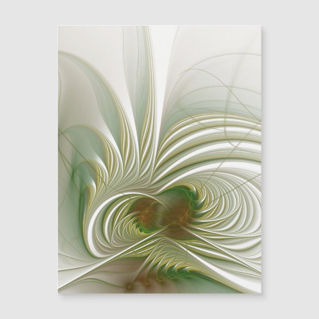 Flor de fantasía fractal suave y delicada (Anverso)