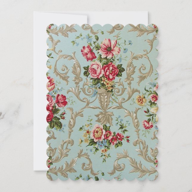 Flor de flor - Invitaciones / RSVP Marie Antoinett (Anverso)