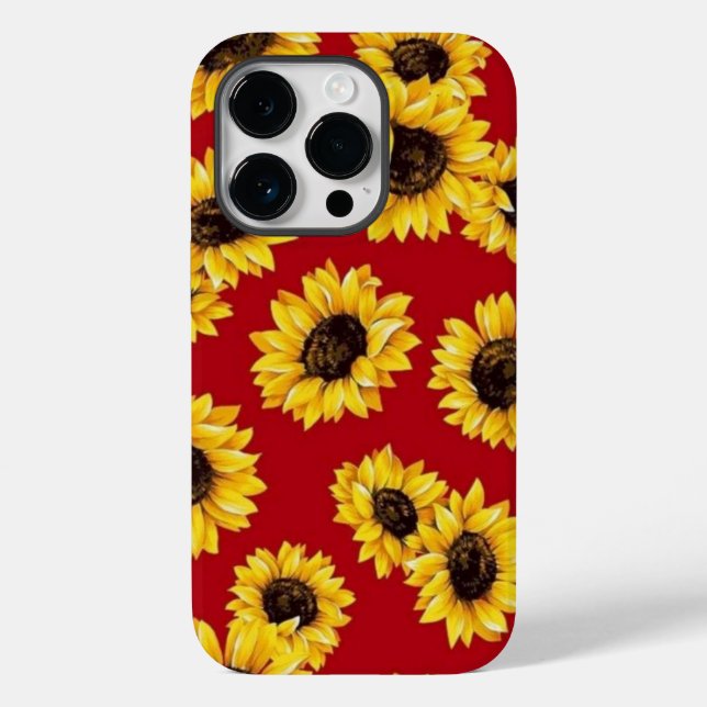 Flor de girasol para Fundas iPhone 14 Pro Max (Reverso )