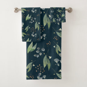 Flor de hoja verde de hoja de eucalipto boho