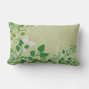 Flor de hojas 2 almohada lateral