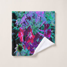 Flor de jardín rosada, púrpura y rosada