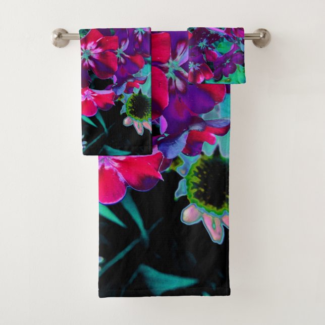 Flor de jardín rosada, púrpura y rosada (In situ)