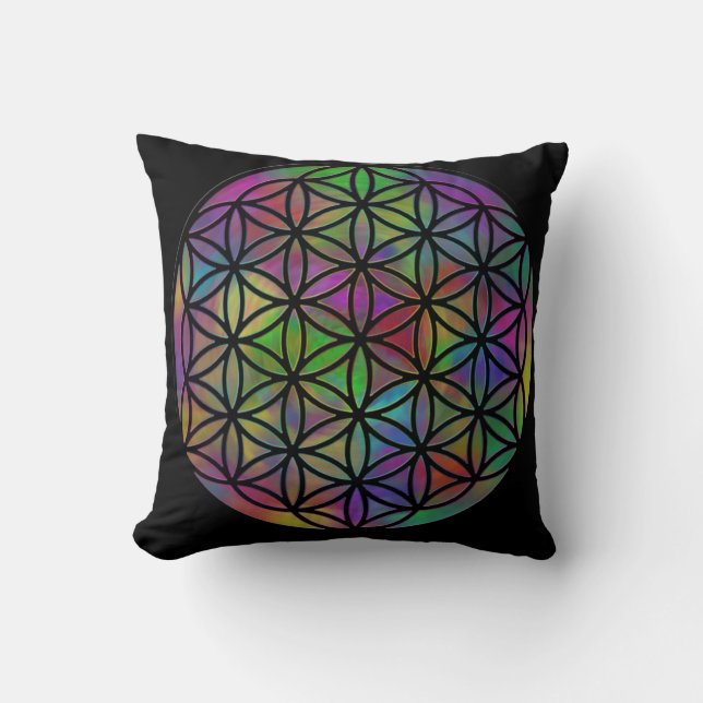 Flor de la almohada de la dicha de la vida (Anverso)