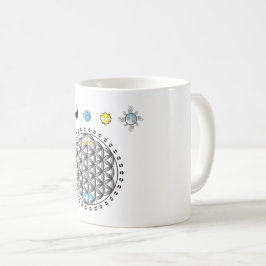 Flor de la divinidad de la vida en taza de la