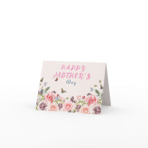 Flor de la tarjeta de felicitación Happy Mothers D