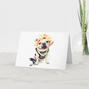 Flor de la tarjeta de nota Dellalafrench