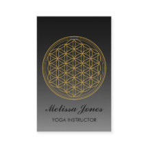 Flor de la tarjeta de visita de la yoga del