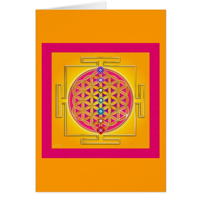 FLOR de la VIDA - Chakras Yantra (Frente)
