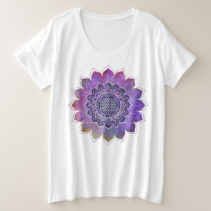 Flor de la Vida - Estilo Vintage Galaxia Espacio 1