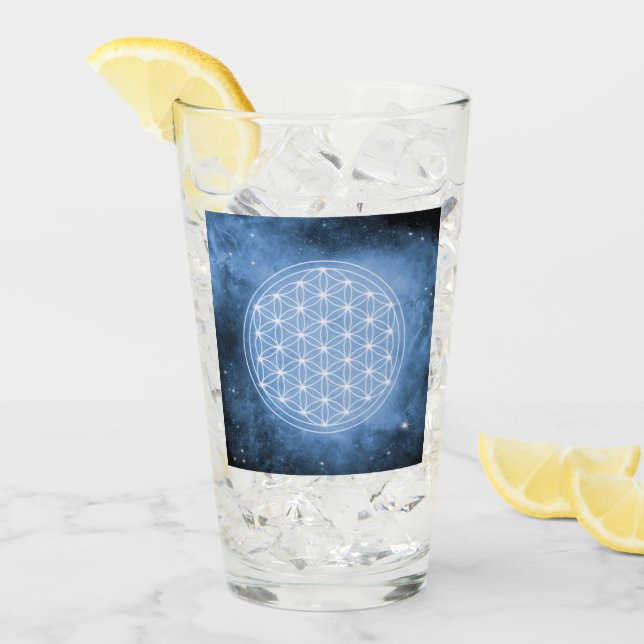 flor de la vida, geométrica sagrada, chakra,zen (Anverso (hielo))