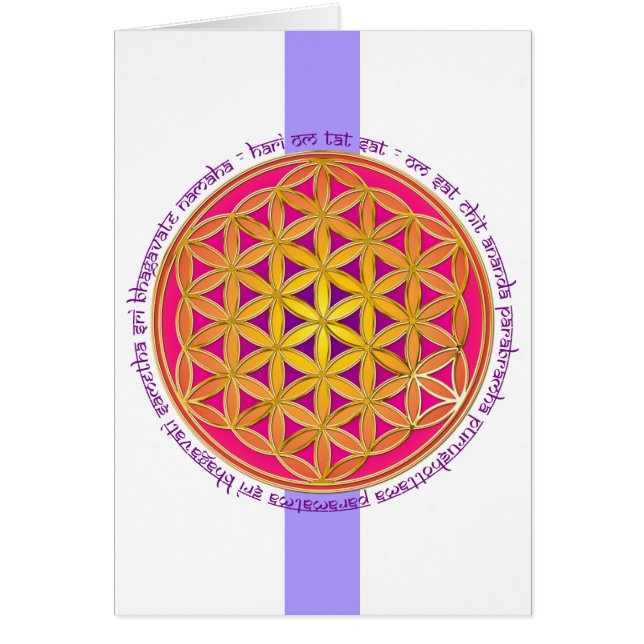 Flor de la Vida / Moola Mantra | lila stripe (Frente)
