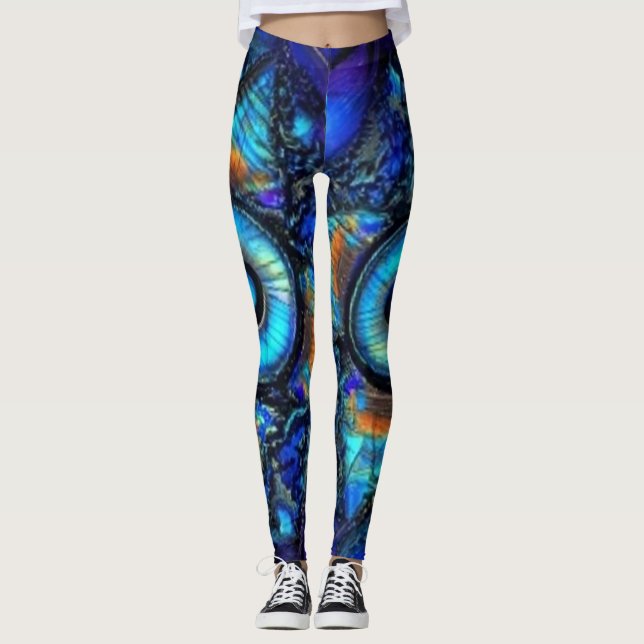 Flor de labradorita Leggings (Anverso)