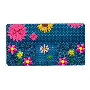 Flor de las etiquetas florales