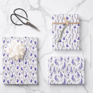 Flor de lavanda de papel de envolvimiento