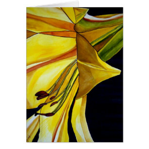 Flor de lirio dorado amarillo